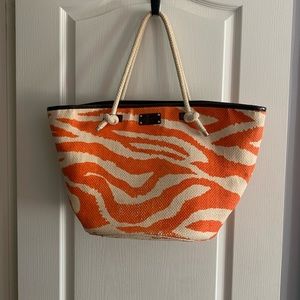Kate Spade woven beach tote